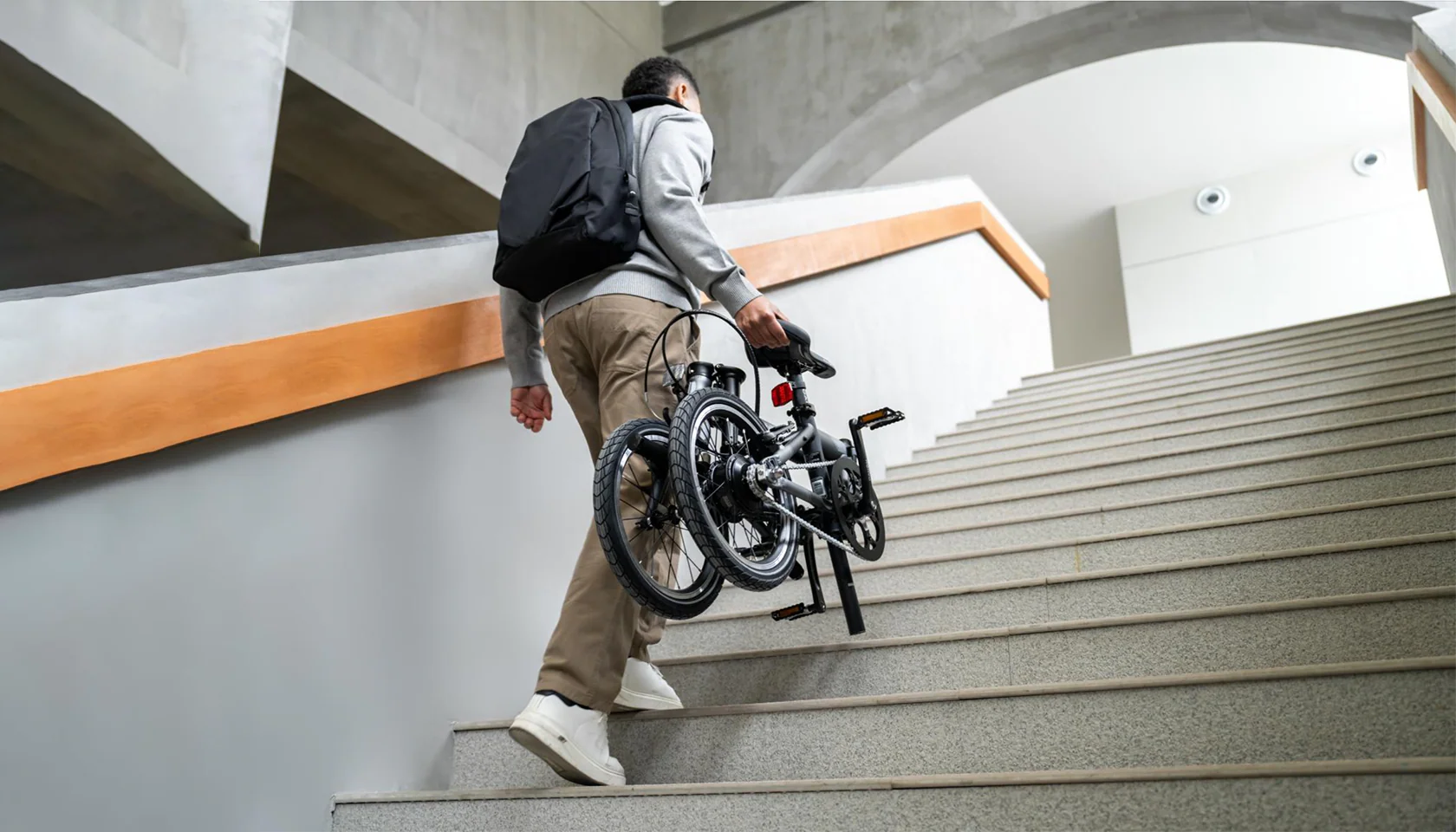 rower składany w mieście